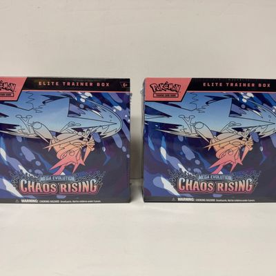 Sale Photo Thumbnail #150: Pokemon TCG: Mega Evolution Chaos Rising Elite Trainer Box (Set of 2)