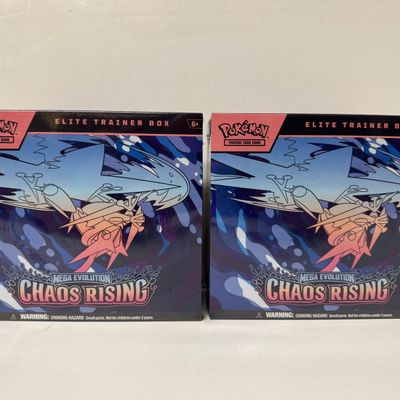 Sale Photo Thumbnail #197: Pokemon TCG: Mega Evolution - Chaos Rising Elite Trainer Box (Set of 2)