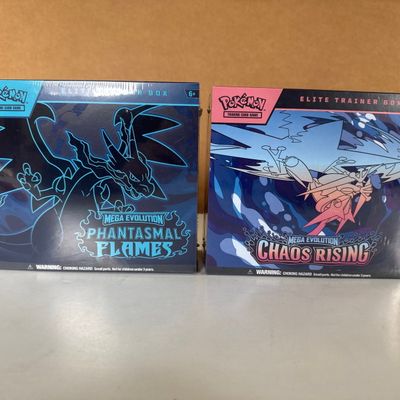 Sale Photo Thumbnail #135: Pokemon TCG Mega Evolution Phantasmal Flames & Chaos Rising Elite Trainer Boxes