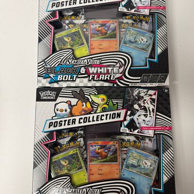 Sale Photo Thumbnail #208: Pokemon TCG Scarlet & Violet Black & White Flare Poster Collection (2 Packs)