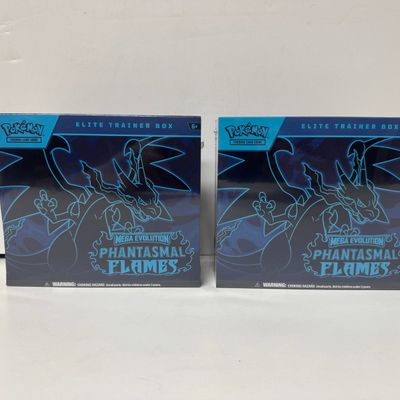 Sale Photo Thumbnail #120: Pokemon TCG Mega Evolution Phantasmal Flames Elite Trainer Box (Set of 2)