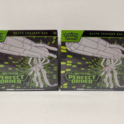 Sale Photo Thumbnail #200: Pokemon TCG: Mega Evolution Perfect Order Elite Trainer Box (2-Pack)