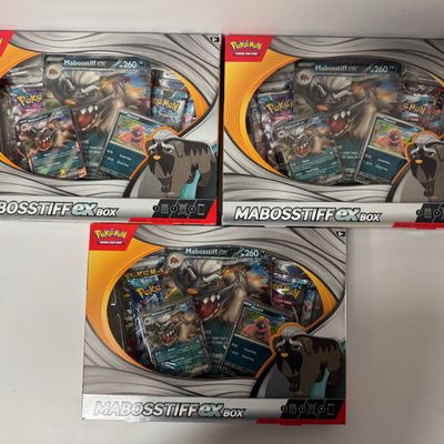 Sale Photo Thumbnail #19: Lot of 3 Pokemon TCG MABOSSTIFF EX Boxes