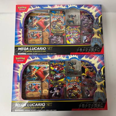 Sale Photo Thumbnail #213: Pokemon TCG Mega Lucario EX Figure Collection - 2 Boxes