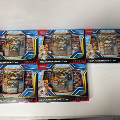 Sale Photo Thumbnail #39: Lot of 5 Pokemon TCG Mega Kangaskhan EX Boxes