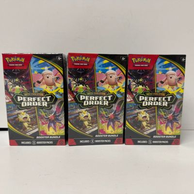 Sale Photo Thumbnail #164: Pokemon TCG Mega Evolution Perfect Order Booster Bundle (3-Pack)