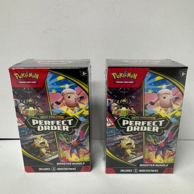 Sale Photo Thumbnail #202: Pokemon TCG: Mega Evolution - Perfect Order Booster Bundle (2 Boxes)