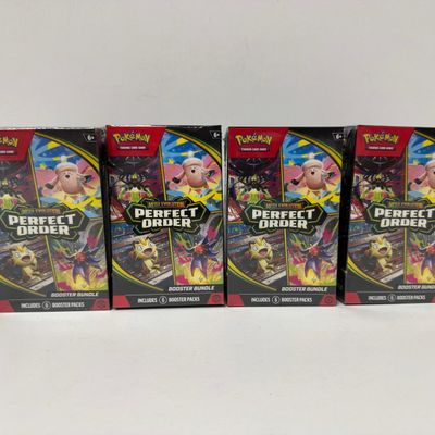 Sale Photo Thumbnail #158: Pokemon TCG: Mega Evolution Perfect Order Booster Bundle (4 Boxes)