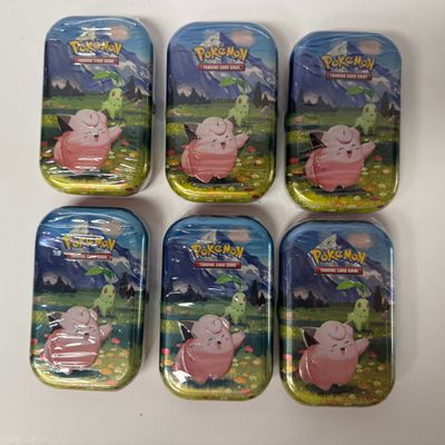 Sale Photo Thumbnail #172: Set of 6 Pokemon Trading Card Game Tins