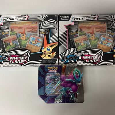 Sale Photo Thumbnail #224: Pokemon TCG Victini Illustration Collection Boxes and Scarlet & Violet Elite Trainer Box