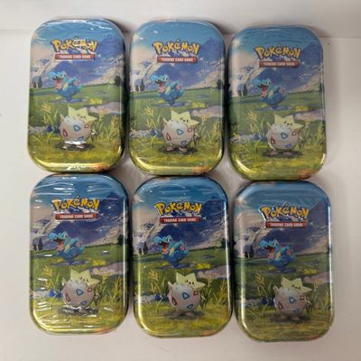 Sale Photo Thumbnail #183: Set of 6 Pokemon Trading Card Game Tins