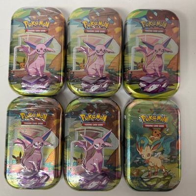 Sale Photo Thumbnail #173: Pokemon Trading Card Game Favorites in the Palm of Your Hand Tins (Set of 6)