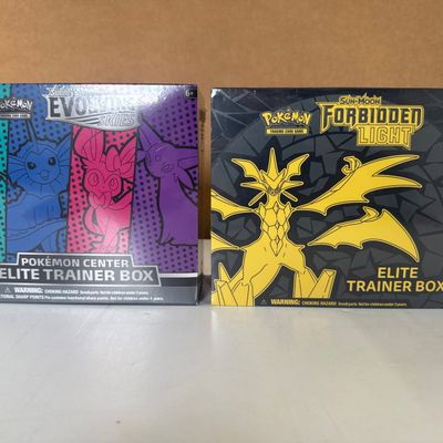 Sale Photo Thumbnail #155: Pokemon TCG Elite Trainer Boxes: Evolving Skies & Forbidden Light