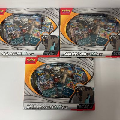 Sale Photo Thumbnail #98: Three (3) Pokemon TCG: Mabosstiff EX Boxes