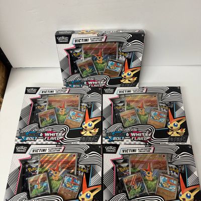 Sale Photo Thumbnail #132: Pokemon TCG Victini Illustration Collection Boxes (Set of 5)