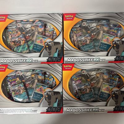 Sale Photo Thumbnail #27: Set of 4 Pokemon TCG MABOSSTIFF EX Boxes
