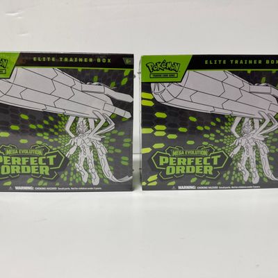 Sale Photo Thumbnail #9: Two Pokemon TCG Mega Evolution Perfect Order Elite Trainer Boxes