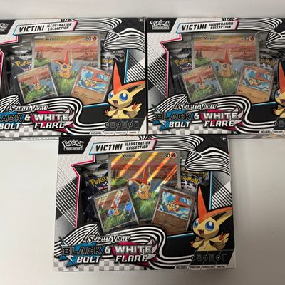 Sale Photo Thumbnail #225: Lot of 3 Pokemon TCG Victini Illustration Collection Boxes