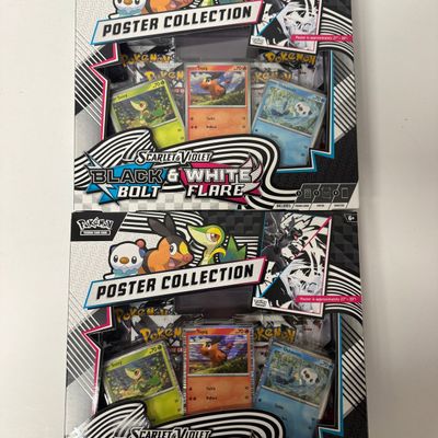 Sale Photo Thumbnail #207: Pokemon TCG Scarlet & Violet Black & White Flare Poster Collection (2-Pack)