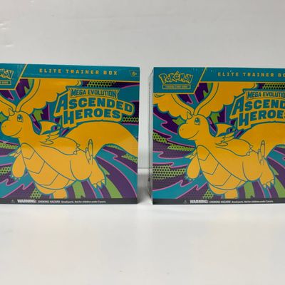 Sale Photo Thumbnail #4: Pokemon TCG Mega Evolution Ascended Heroes Elite Trainer Box (2-Pack)