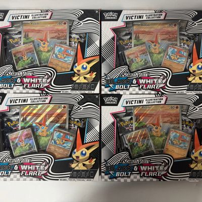Sale Photo Thumbnail #128: Pokemon Scarlet & Violet Victini Illustration Collection - Set of 4
