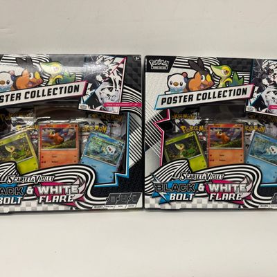 Sale Photo Thumbnail #86: Pokemon Scarlet & Violet Black & White Flare Poster Collection (2 Boxes)