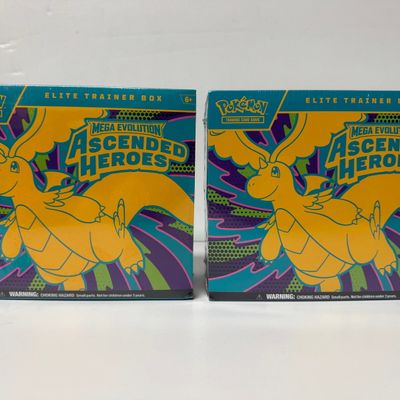 Sale Photo Thumbnail #6: Two Pokemon TCG: Mega Evolution Ascended Heroes Elite Trainer Boxes
