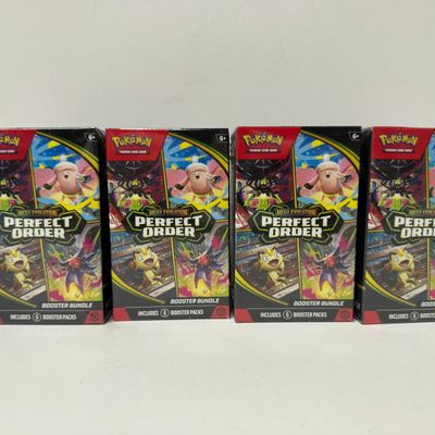 Sale Photo Thumbnail #163: Pokemon TCG: Mega Evolution Perfect Order Booster Bundle (4 Packs)