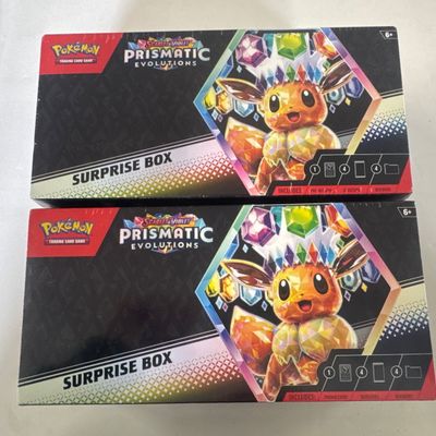Sale Photo Thumbnail #109: Pokemon Scarlet & Violet Prismatic Evolutions Surprise Box (2-Pack)