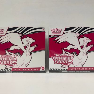 Sale Photo Thumbnail #122: Two Pokemon Scarlet & Violet: White Flare Elite Trainer Boxes