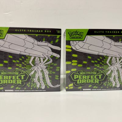 Sale Photo Thumbnail #18: Pokemon TCG: Mega Evolution Perfect Order Elite Trainer Box (Set of 2)