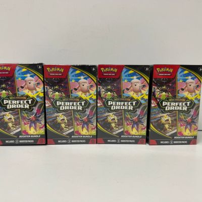 Sale Photo Thumbnail #160: Pokemon TCG: Mega Evolution Perfect Order Booster Bundle (4-Pack)