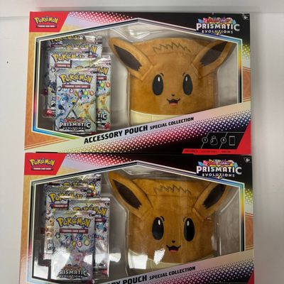 Sale Photo Thumbnail #108: Pokemon Scarlet & Violet Prismatic Evolutions Accessory Pouch Special Collection (2-Pack)