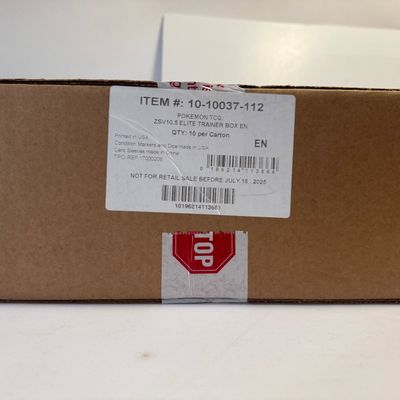 Sale Photo Thumbnail #107: Sealed Case of 10 Black Bolt Elite Trainer Boxes