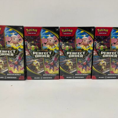 Sale Photo Thumbnail #40: Pokemon TCG Mega Evolution Perfect Order Booster Bundle (4-Pack)
