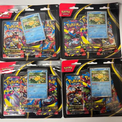 Sale Photo Thumbnail #235: Pokemon TCG Mega Evolution Booster Packs (4-Pack)