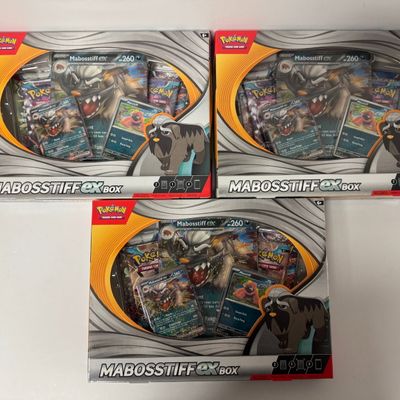 Sale Photo Thumbnail #25: Lot of 3 Pokemon TCG MABOSSTIFF EX Boxes