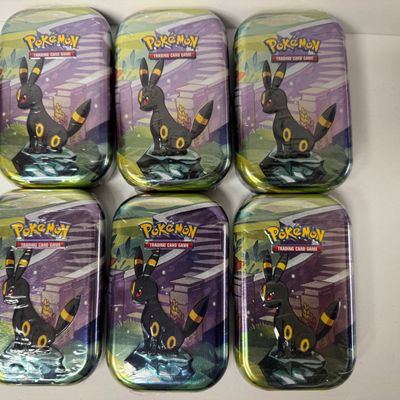 Sale Photo Thumbnail #181: Set of 6 Pokemon Trading Card Game Tins - Umbreon