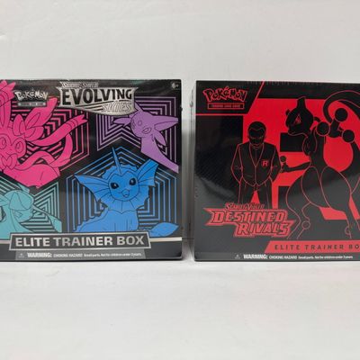 Sale Photo Thumbnail #196: Pokemon TCG Elite Trainer Boxes: Evolving Skies & Scarlet & Violet: Paldea Evolved