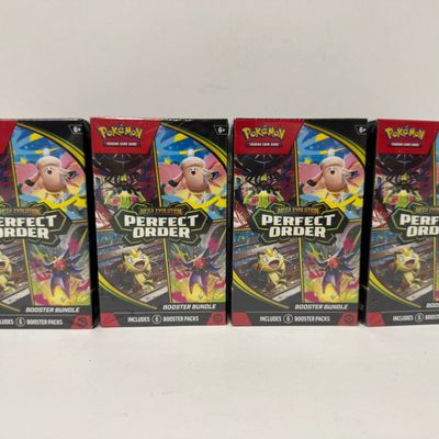 Sale Photo Thumbnail #162: Pokemon TCG: Mega Evolution Perfect Order Booster Bundle (4-Pack)