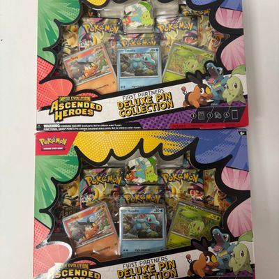 Sale Photo Thumbnail #102: Pokemon TCG Mega Evolution Ascended Heroes First Partners Deluxe Pin Collection (2 Boxes)