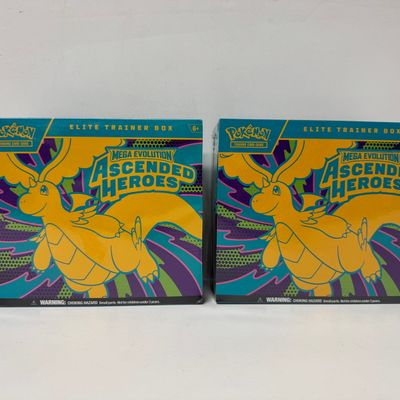 Sale Photo Thumbnail #166: Pokemon Mega Evolution Ascended Heroes Elite Trainer Box (2-Pack)