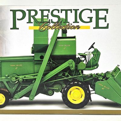 John Deere Combine with 2-Row Corn Head