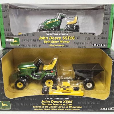 John Deere X595 Garden Tractor Set