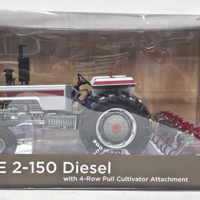 White 2-150 Diesel with 4 Row Pull Cultivator