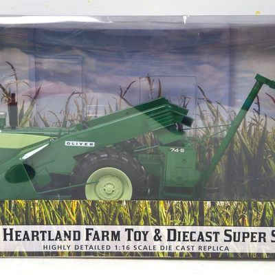 Oliver 1650 Tractor, 2-Row Corn Picker & Sheller