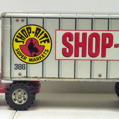 1950's Louis Marx Shop Rite Truck and Trailer