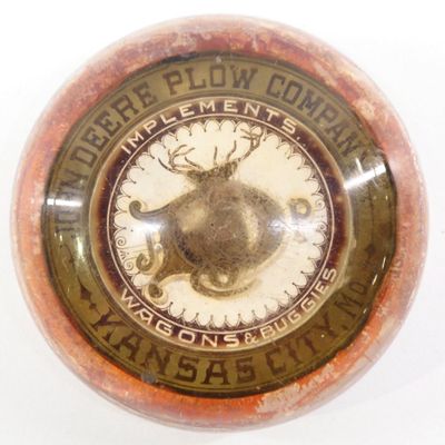 Sale Photo Thumbnail #191: John Deere Plow Company paperweight