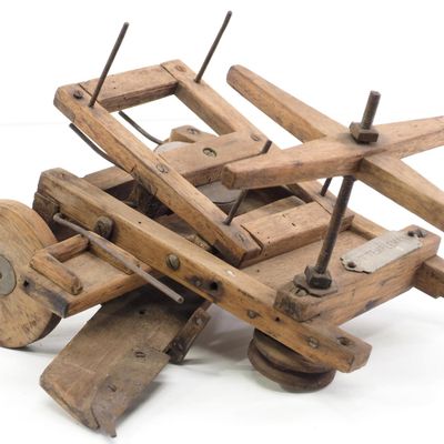 Sale Photo Thumbnail #292: Early wooden model of farm implement