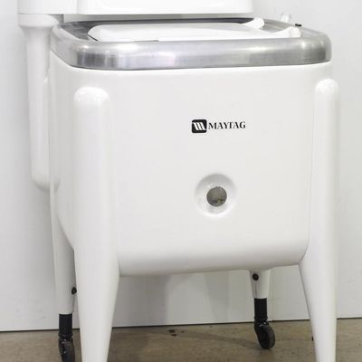 Sale Photo Thumbnail #263: Maytag wringer washer in white
